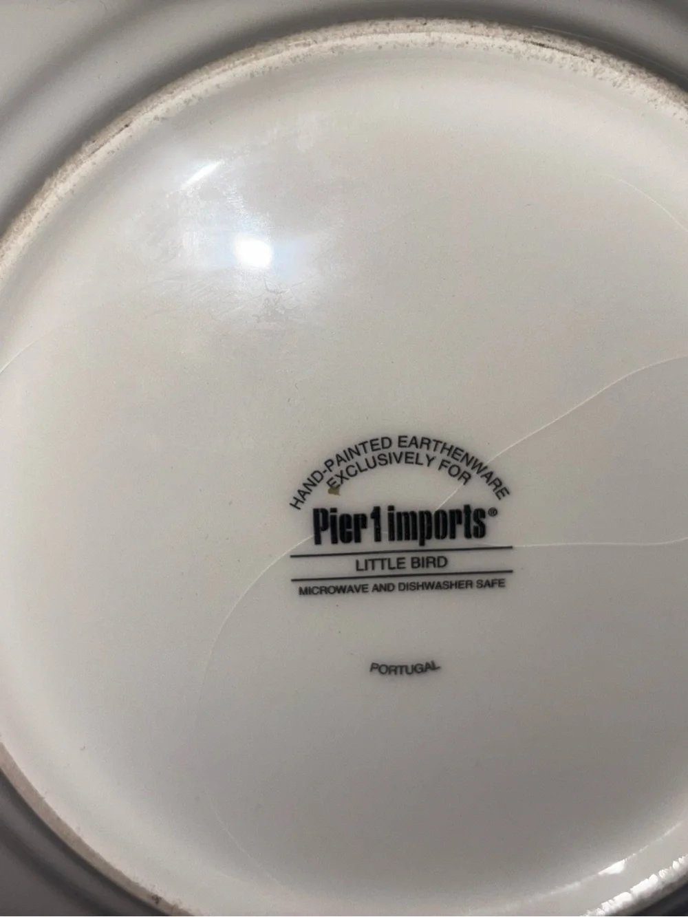 Vintage Set of 8 Pier 1 Imports Little Bird Salad Plate 8-1/2” Portugal. Y3